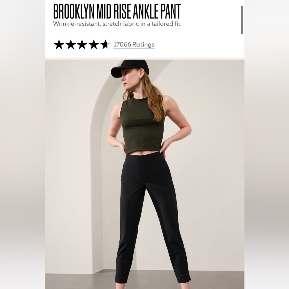 Athleta Brooklyn Mid Rise Ankle Pant - Brand New with Tags